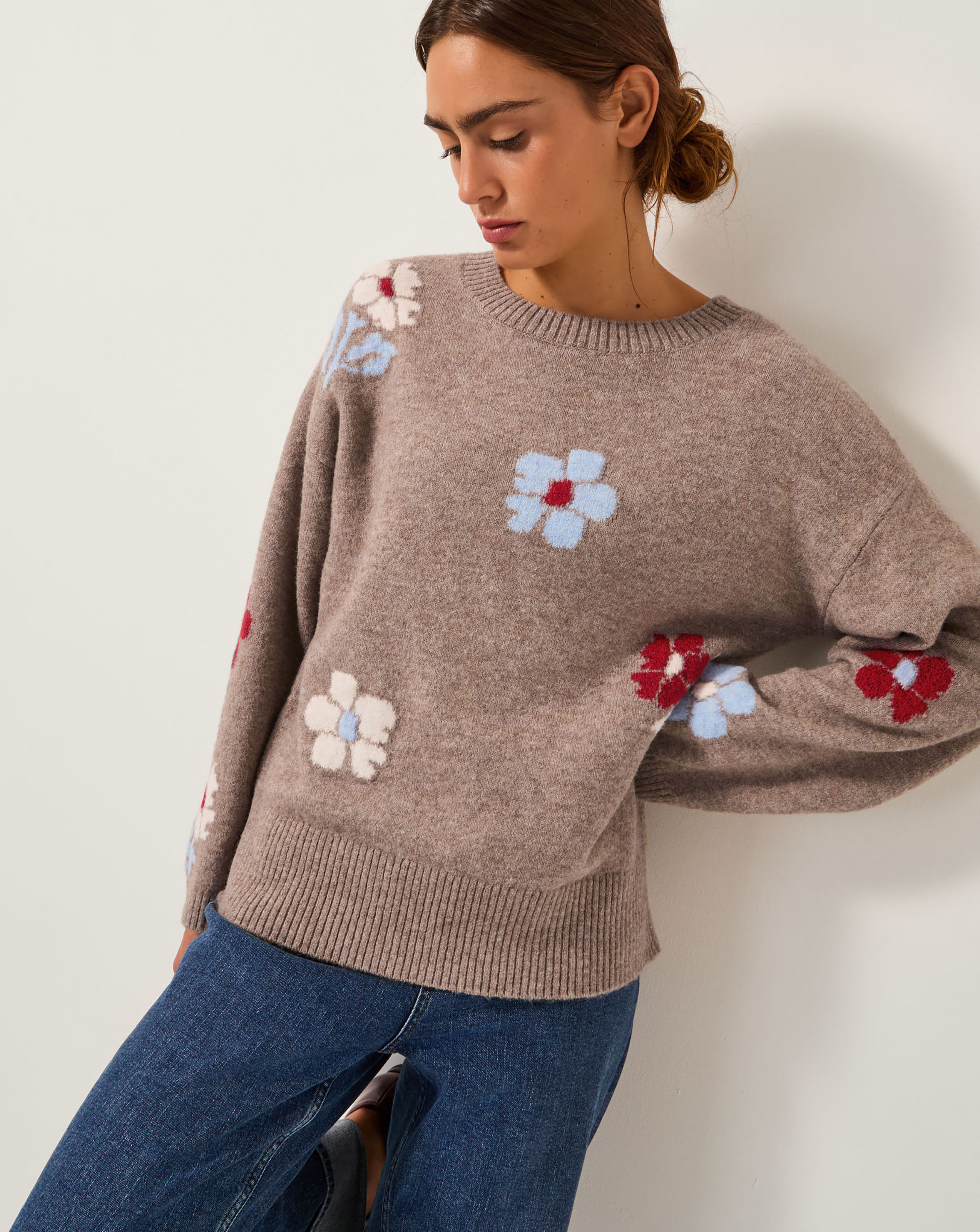 New In - Monsoon Fenn Floral Jumper
