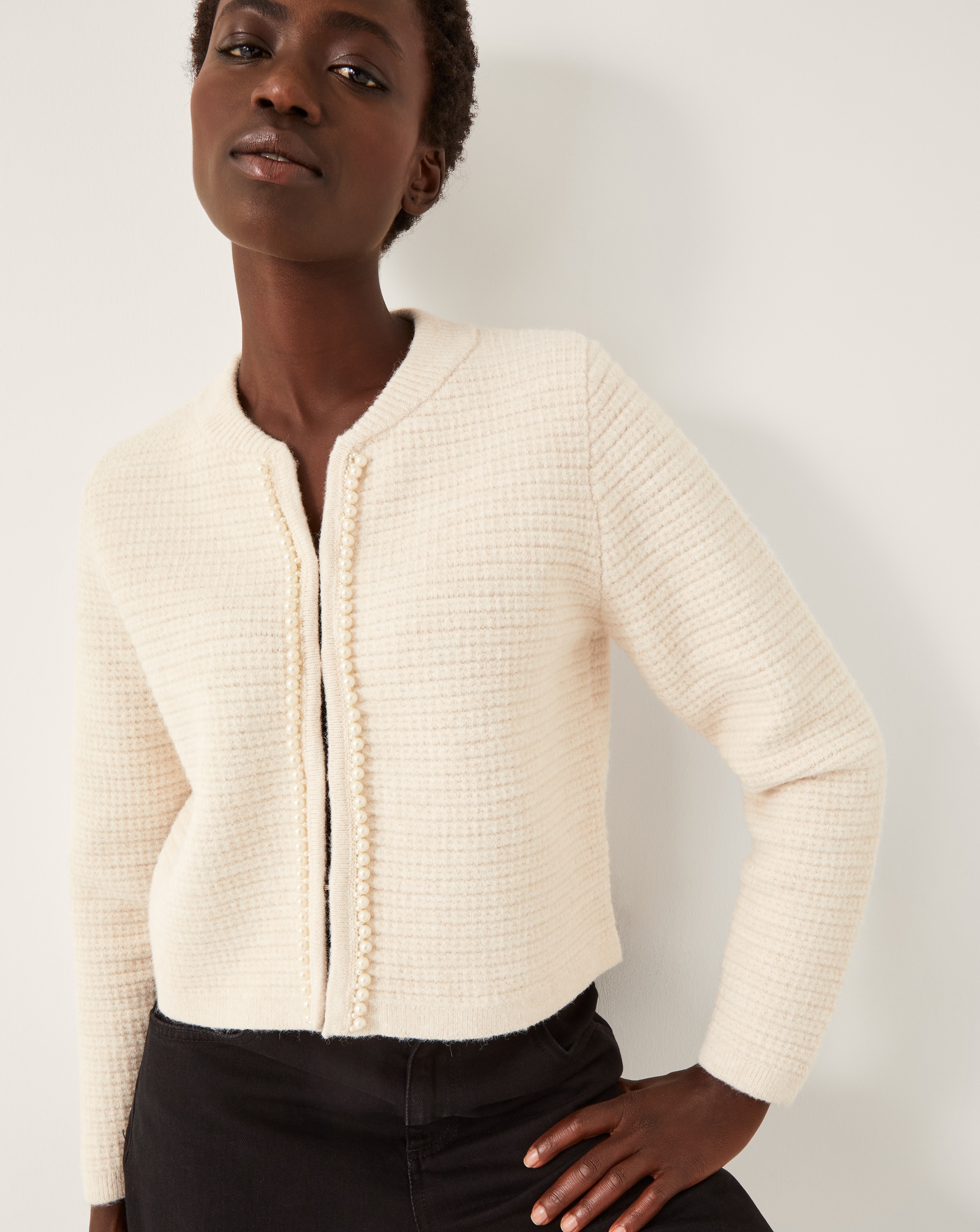 New In - Monsoon Paula Pearl Embellished Cardigan