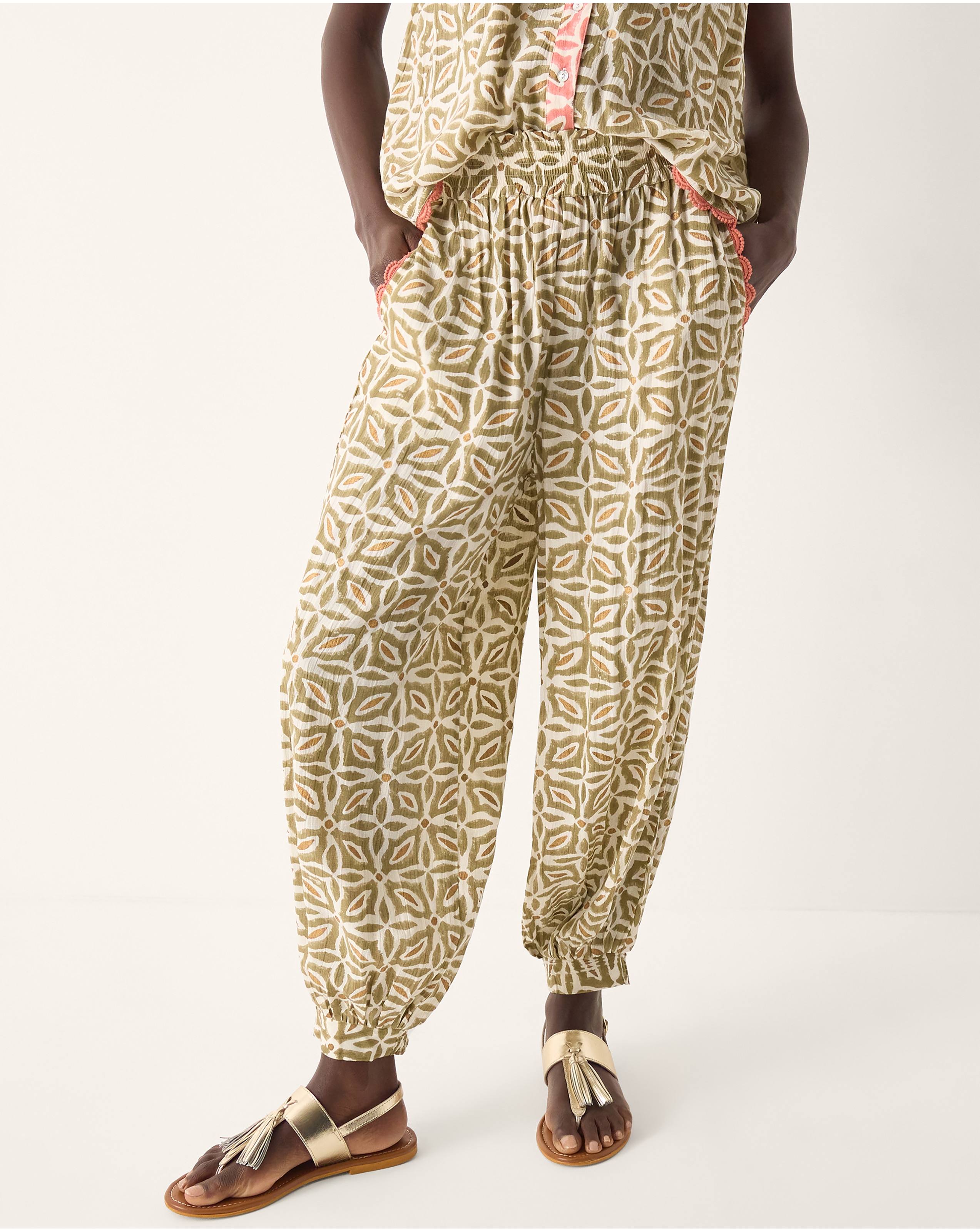 New In - Monsoon Elma Print Harem Trousers