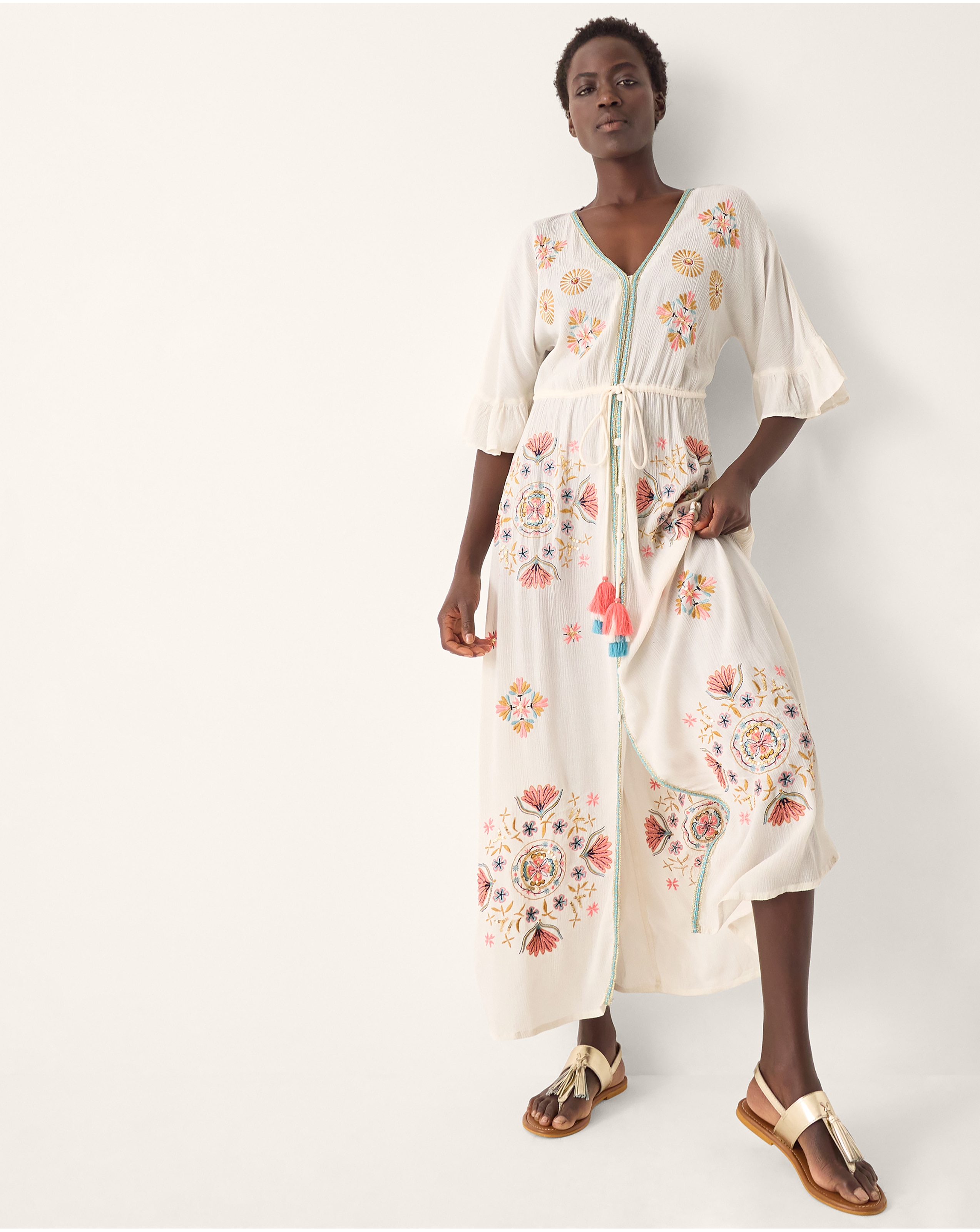 New In - Monsoon Juniper Embroidered Maxi Dress