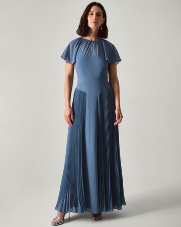 Monsoon Sleeve Pleated Bridesmaid Dress
