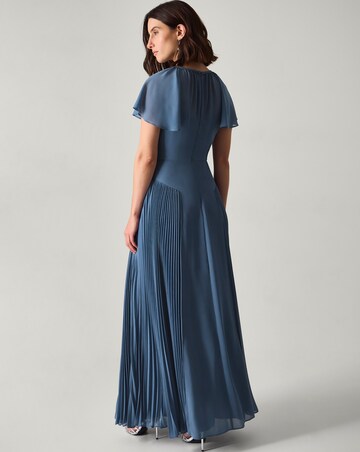 Monsoon Sleeve Pleated Bridesmaid Dress