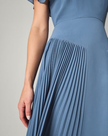 Monsoon Sleeve Pleated Bridesmaid Dress