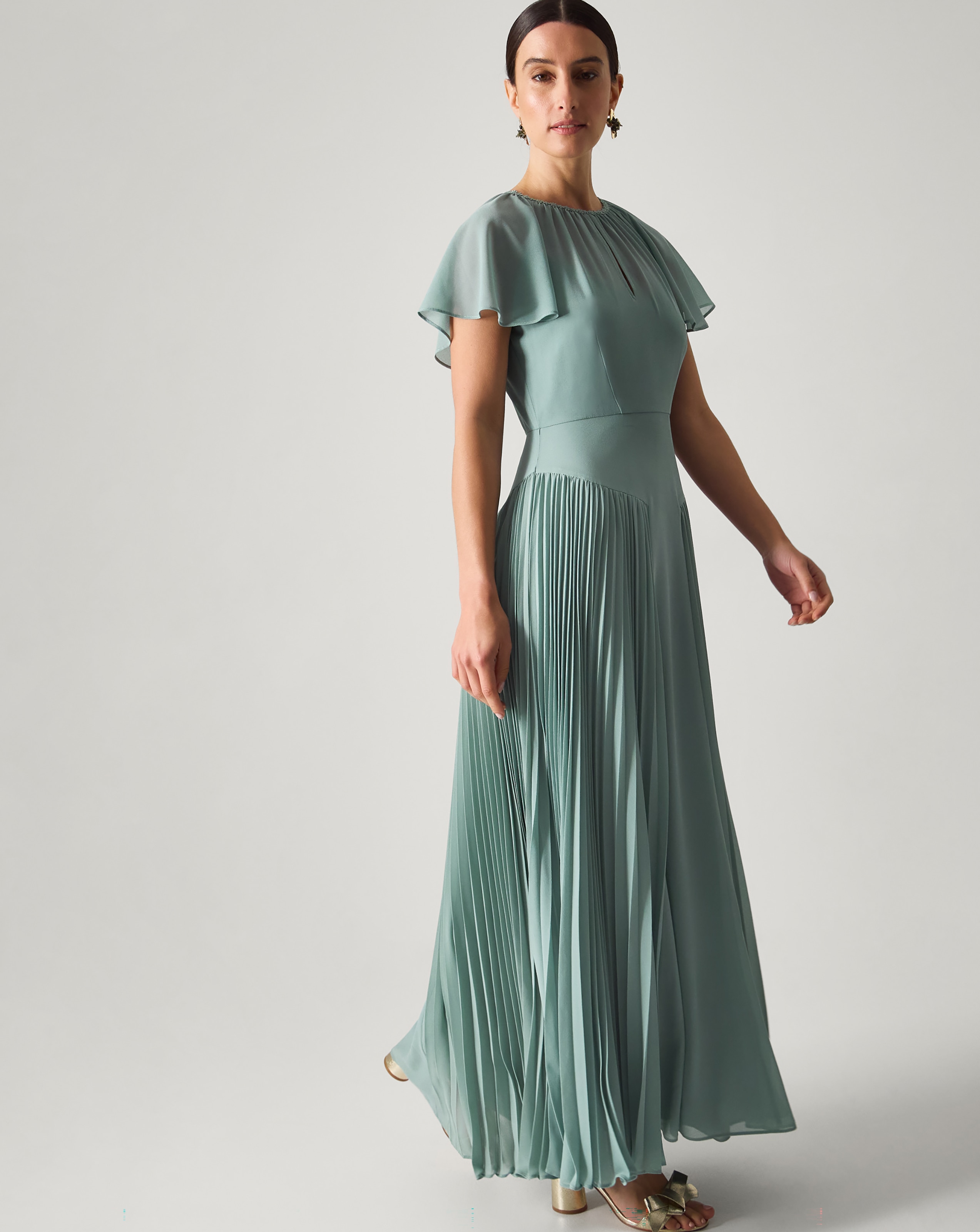 New In - Monsoon Madison Flutter Sleeve Dress