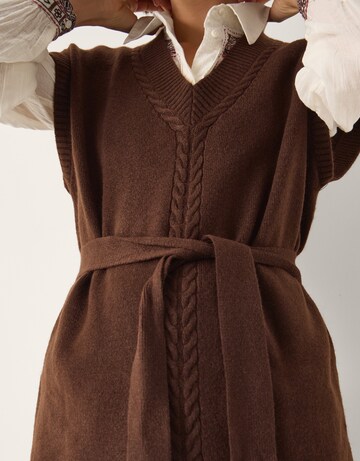 Monsoon Cohen Tie Waist Cable Knit Vest