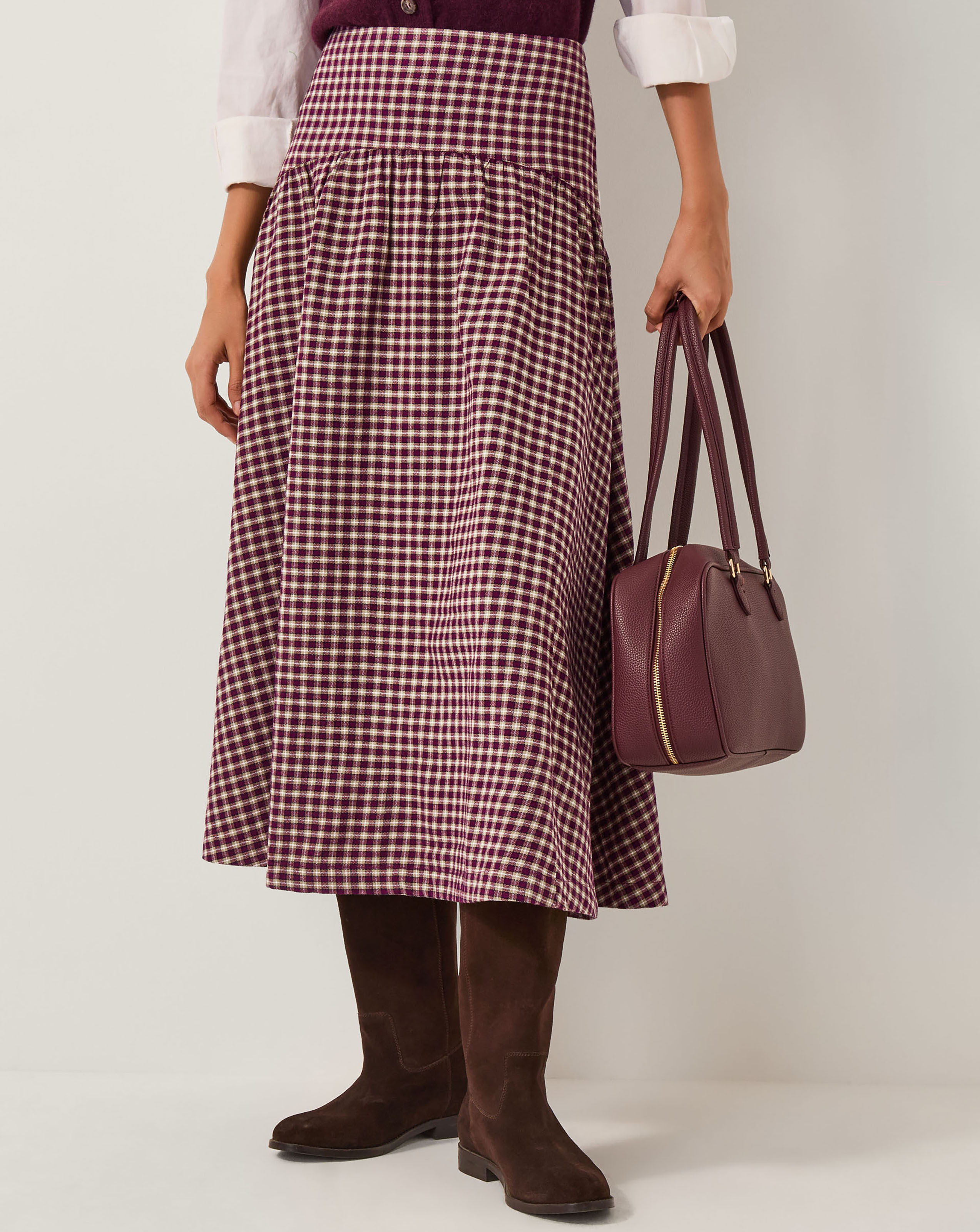 New In - Monsoon Agatha Drop Waist Midi Skirt