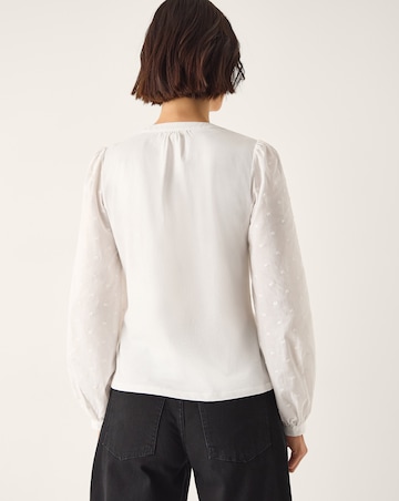 Monsoon Flossy Embroidered Sleeve Top