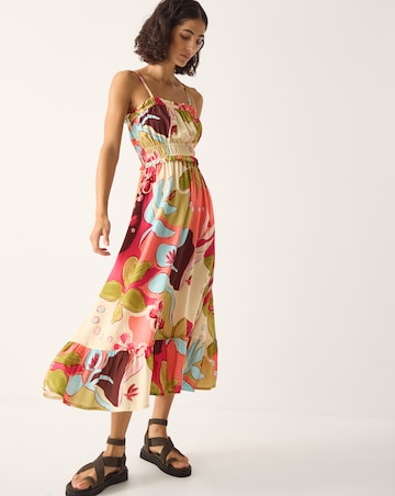 Monsoon Iris Floral Bandeau Midi Dress