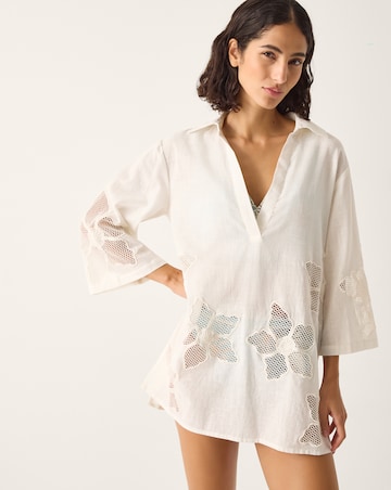 Monsoon Joanna Cutwork Beach Shirt
