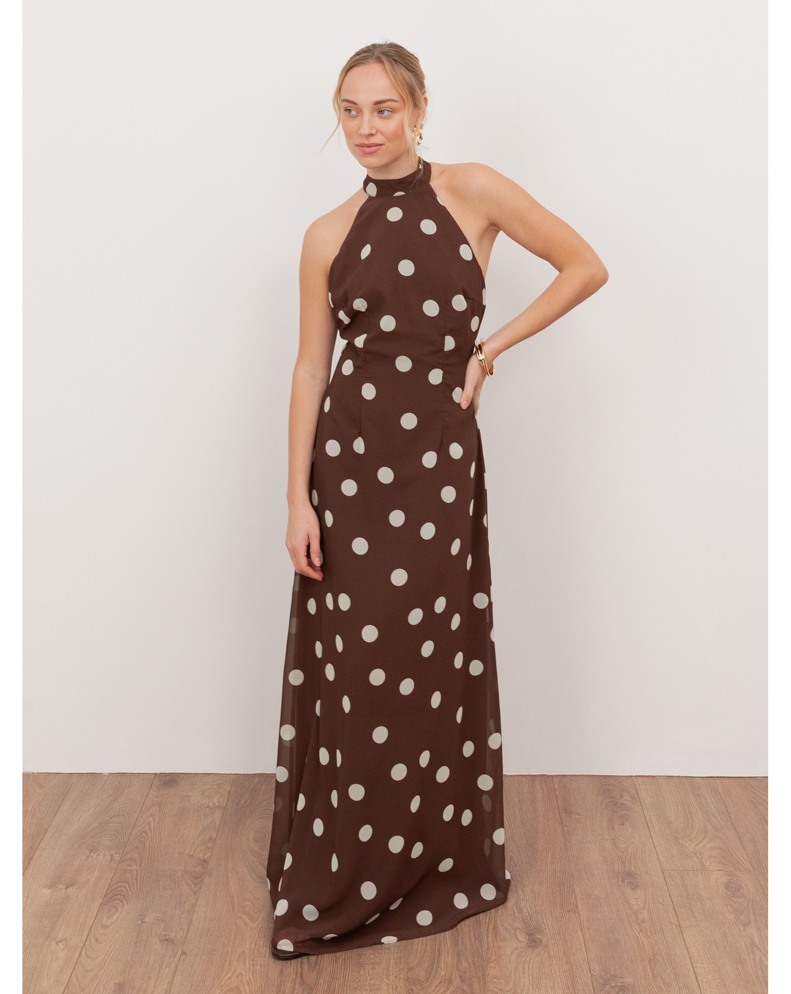 New In - Anaya With Love Polka Dot Print Dress