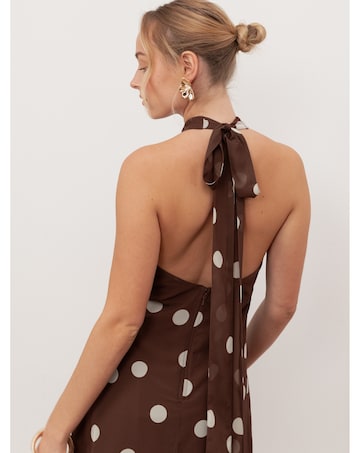 Anaya With Love Polka Dot Print Dress