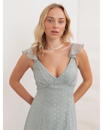 Anaya With Love Metallic thread Dress