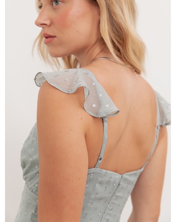 Anaya With Love Metallic thread Dress