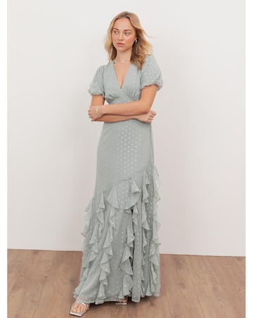 Anaya With Love Metallic thread Dress