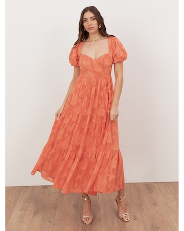 Anaya With Love Burnout Fabric Dress