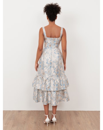 Maya Deluxe Jacquard Fabric Dress