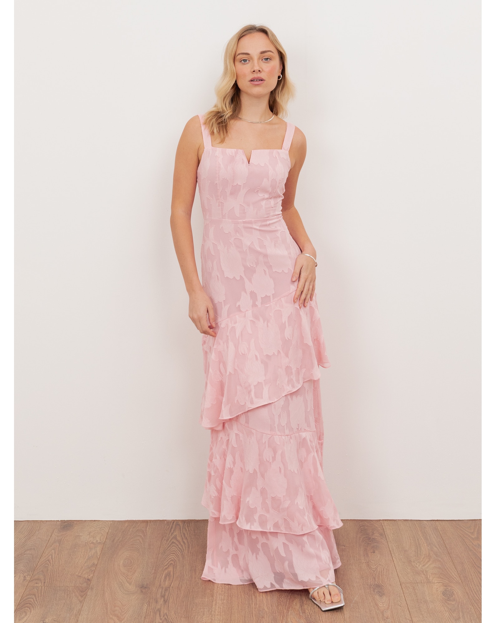 Anaya With Love Burnout Fabric Dress