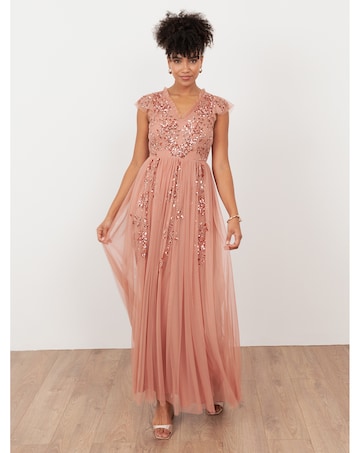 Maya Deluxe Embellished Dress