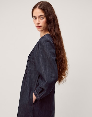 Monsoon Remy Pintuck Denim Midi Dress