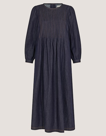 Monsoon Remy Pintuck Denim Midi Dress