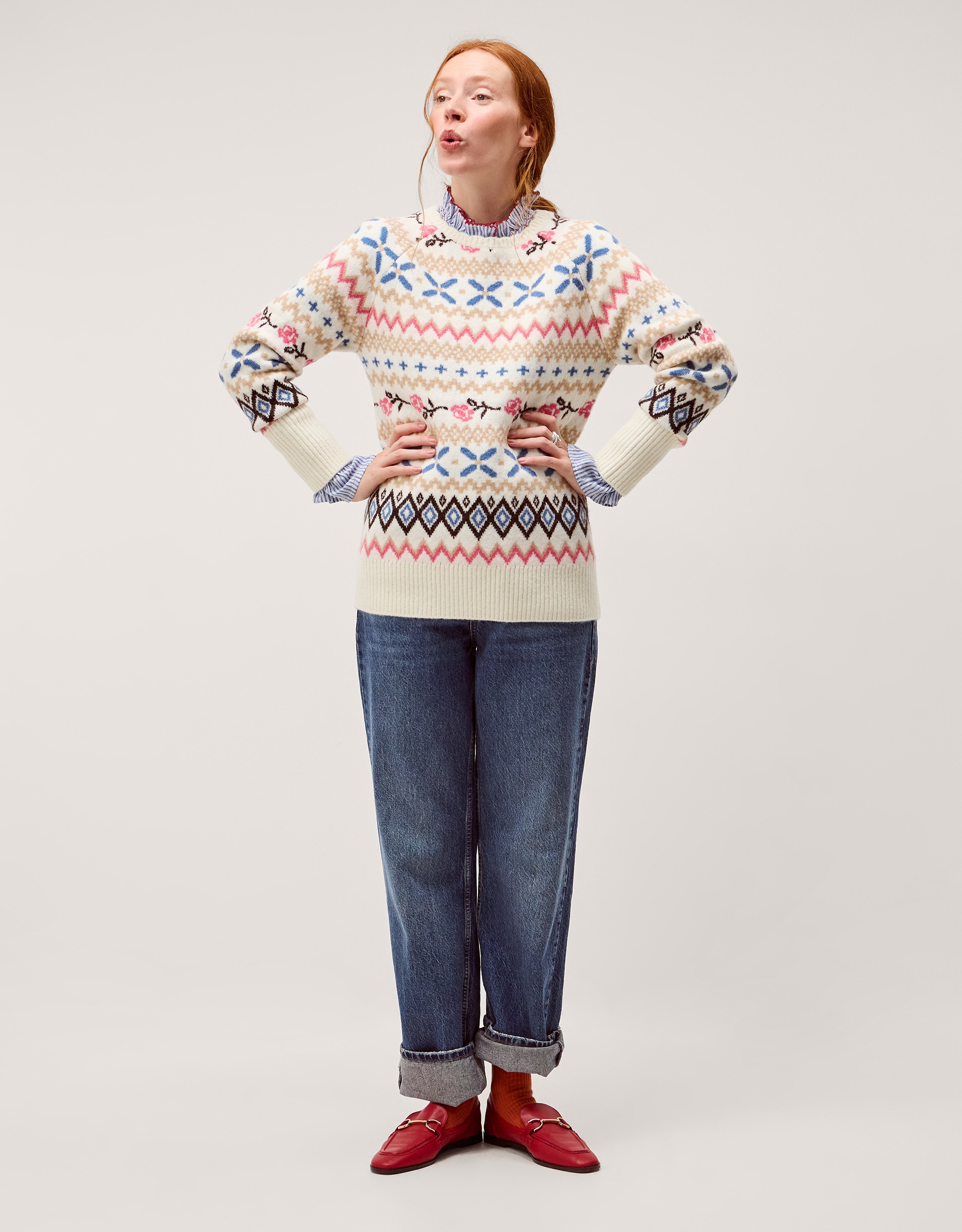 New In - Monsoon Fee Fair Isle Jumper