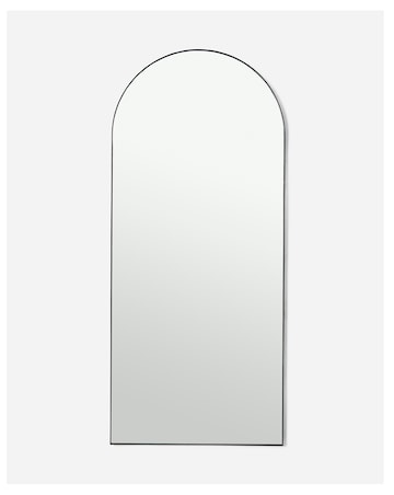 Black Arched Leaner Mirror