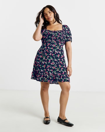 Simply Be Cap Sleeve Tea Drress