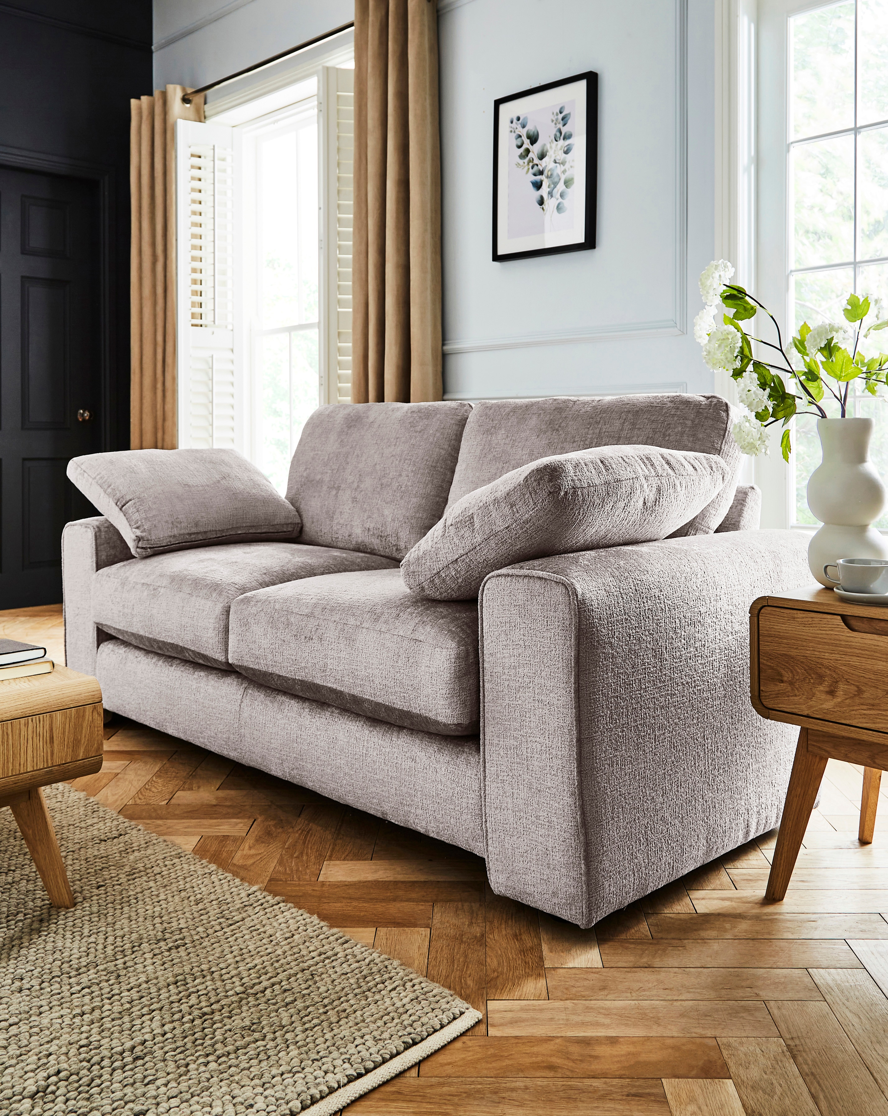 Hunter Chenille 3 Seater Sofa
