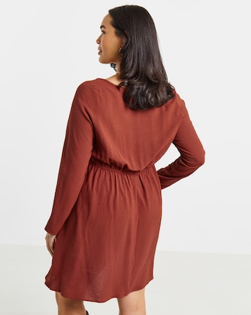 Simply Be Rust Historic Skater Dress