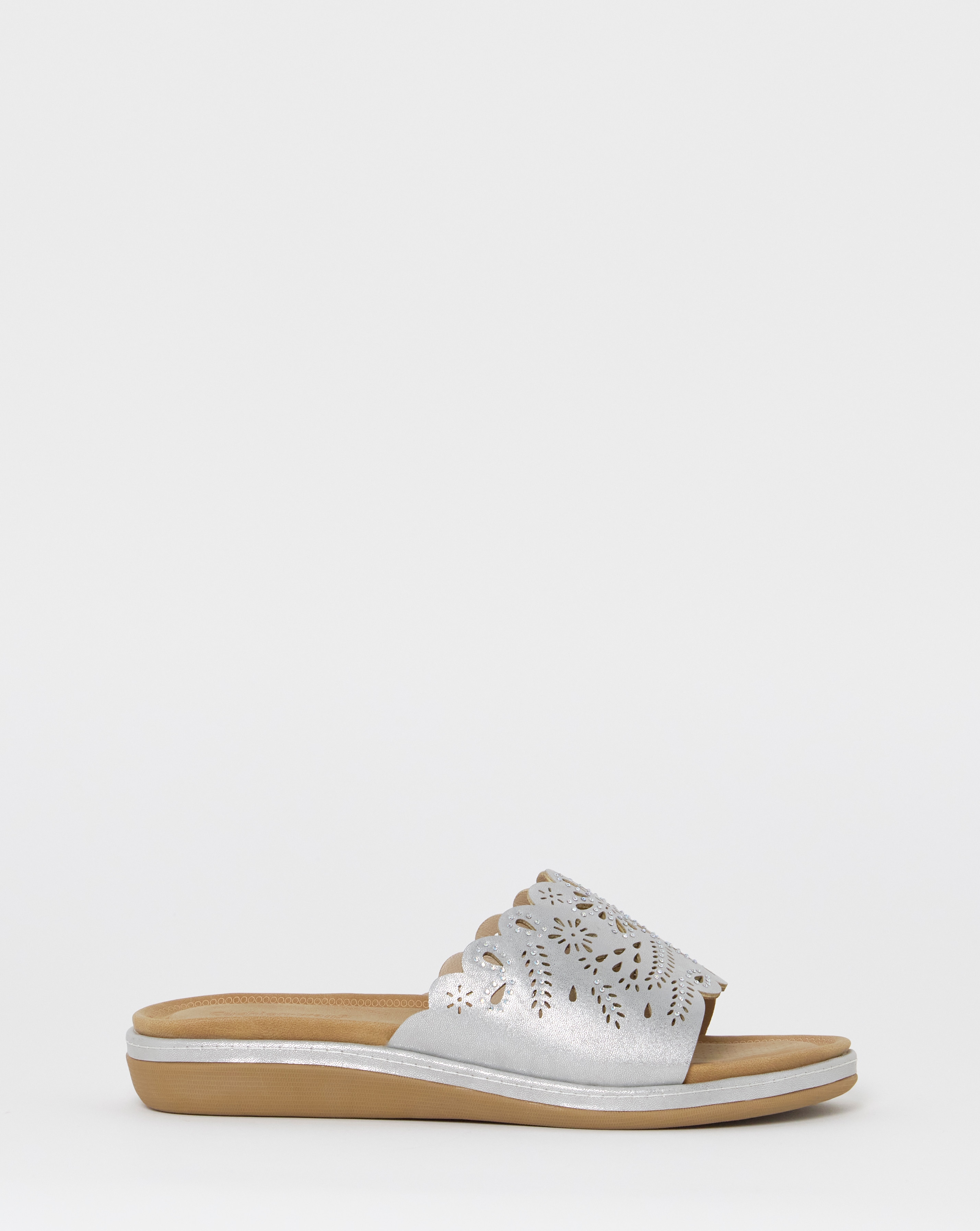 New In - Cushion Walk Floral Sliders EEE Fit