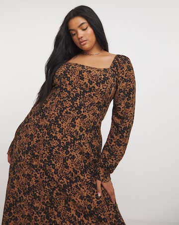 Nobody's Child Abby Leopard Midi Dress