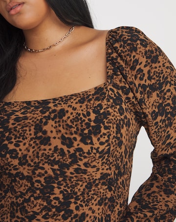 Nobody's Child Abby Leopard Midi Dress