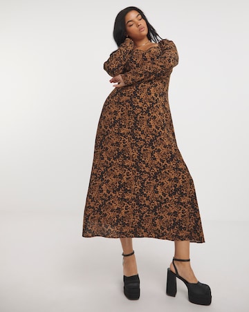 Nobody's Child Abby Leopard Midi Dress