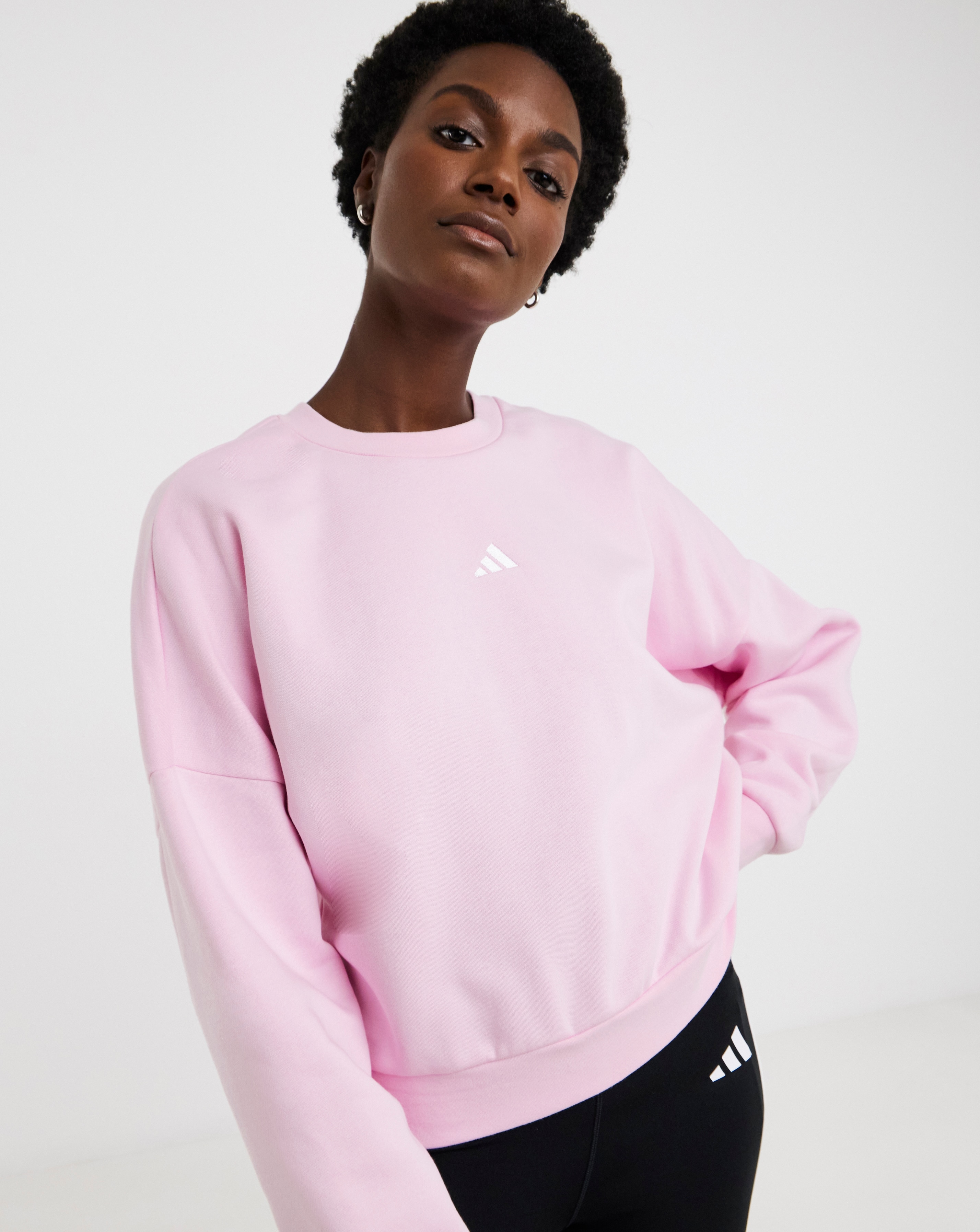 adidas Small Logo Fleece Sweatshirt