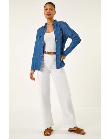 Roman Denim Front Pocket Shirt