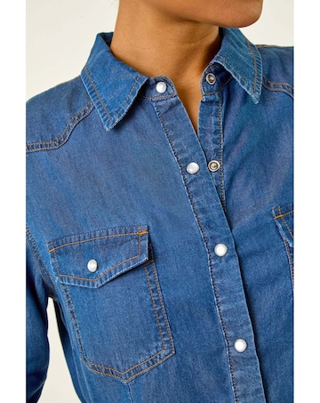 Roman Denim Front Pocket Shirt