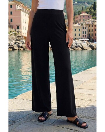 Roman Elastic Wide Leg Stretch Trousers