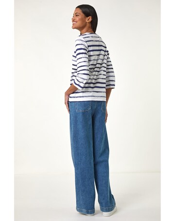 Roman Anchor Striped Hotfix Top