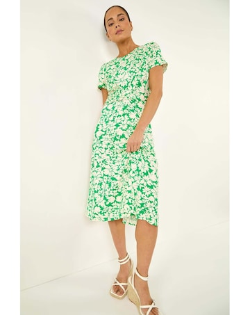 Roman Petite Twist Front Stretch Dress