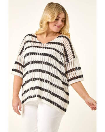 Roman Curve Crochet Knitted Top