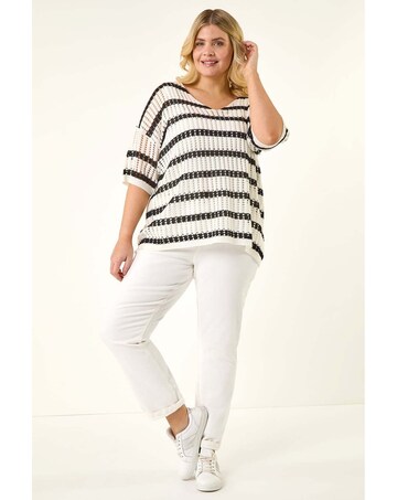 Roman Curve Crochet Knitted Top