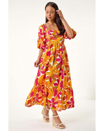 Roman Petite Floral Tiered Dress