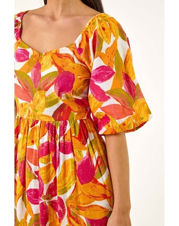 Roman Petite Floral Tiered Dress