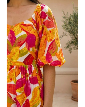 Roman Petite Floral Tiered Dress