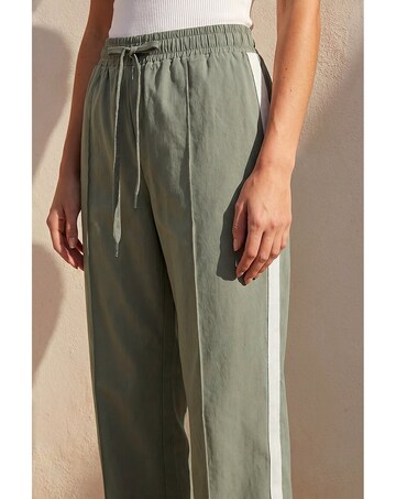 Roman Tie Waist Bengaline Stripe Trouser