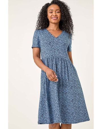 Roman Petite Ditsy Floral Pocket Dress