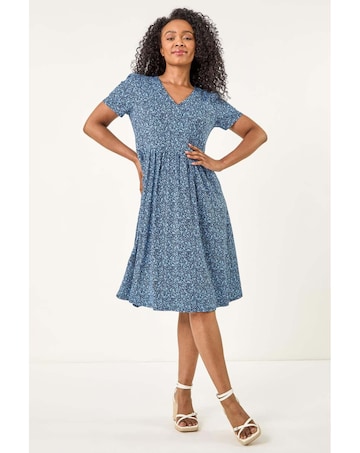 Roman Petite Ditsy Floral Pocket Dress