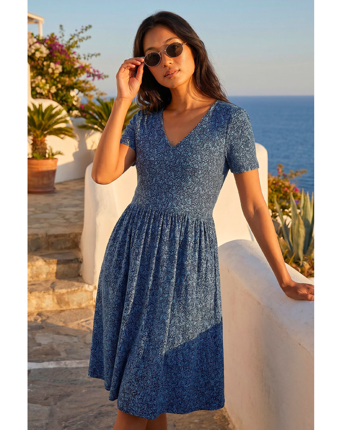 Roman Petite Ditsy Floral Pocket Dress