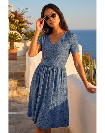 Roman Petite Ditsy Floral Pocket Dress