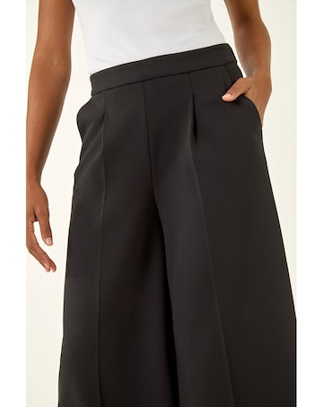 Roman Wide Leg Cropped Culottes